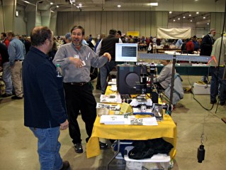 Ed Nisley Demo-ing CNC at Cabin Fever