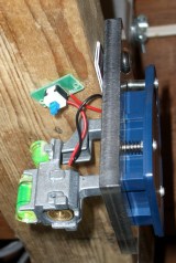 Sears laser level mounted on ceiling