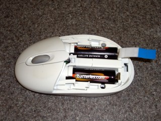 Isolating tab for storing a mouse