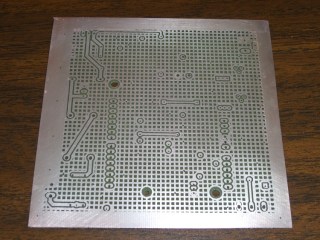 PCB Etched and Plated - Rear