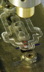 Laser spot in action