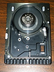 Scrubbed hard drive platters