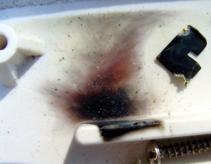 Errant contact finger