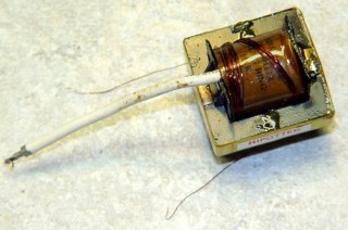 Small HV transformer with test winding