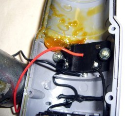 Broken wire in power screwdriver