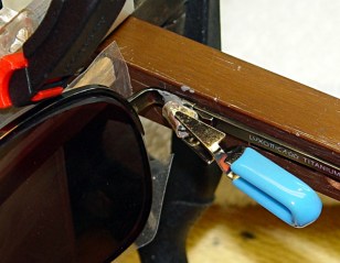 Clamping with epoxy applied