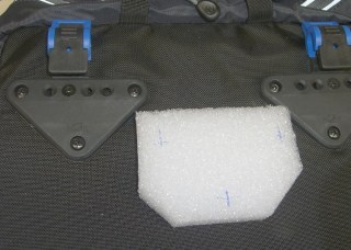 Top hanger pad - outside view