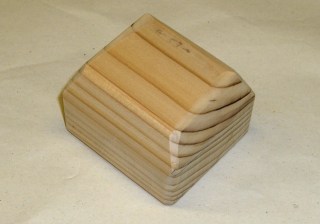 Wood forming block