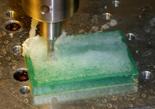 Pocket milling with water coolant