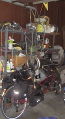 BOB Yak hanging against shelves