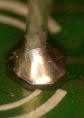 Joint 1 - solder not bonded to lead
