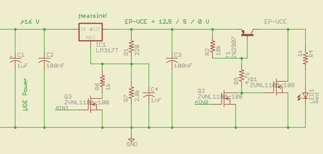 Schematic of VPP-VCE pin supply