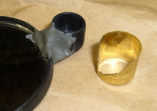 Socket with brass reinforcement