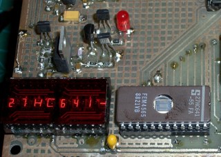 cimg3925 - 27HC641 EPROM in programming socket 27HC641 EPROM in programming socket