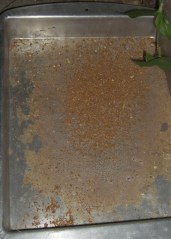 Grit drained from tank