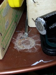 Alkaline D-cell corrosion