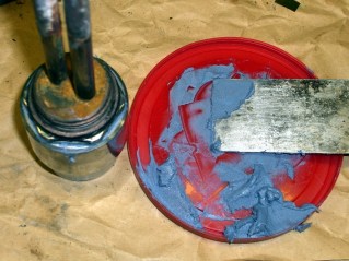 Improvised heating element installation tool