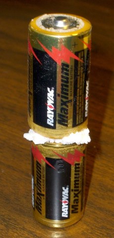 Corroded Alkaline C Cells