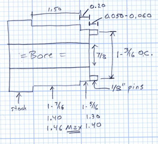 Pin Wrench Dimensions