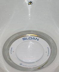 Waterless urinal target