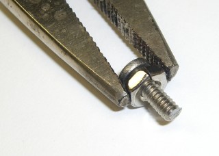 Screw firmly under control
