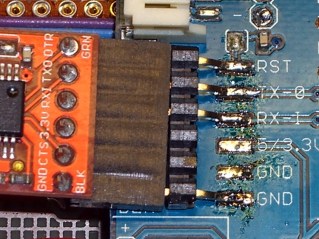Arduino FTDI Basic on modified Arduino Pro