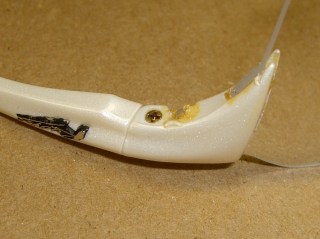 Clear lens installed