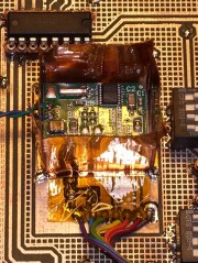 Shield soldered to base