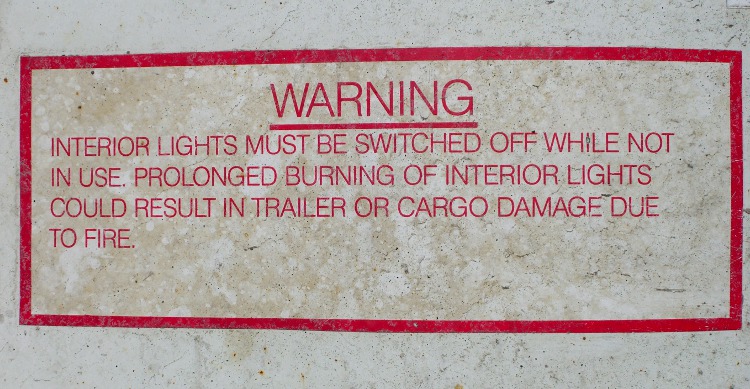 Turn lights off to prevent fire