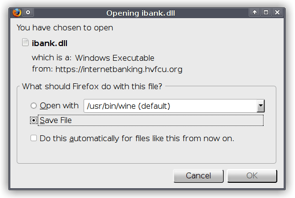 HVFCU Mystery DLL Download