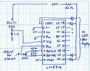 Charge current bargraph circuit