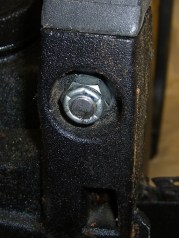 Nylock nut on trimmed bolt