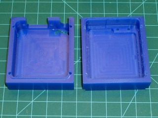 Machinable wax case - interior
