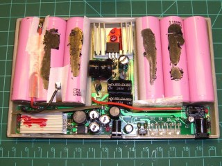 Battery pack internal layout