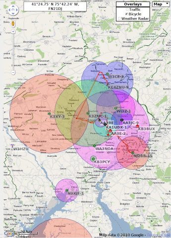 PHG Plot - Sojourn - KE4ZNU-9