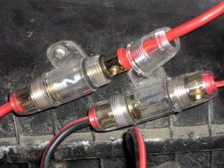 Engine compartment fuses for radio power