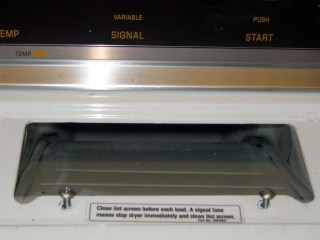 cimg5137 - Screws holding lint trap to top Screws holding lint trap to top