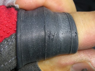 Failed tube rubber