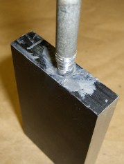 cimg5215 - Plug epoxied in place Plug epoxied in place