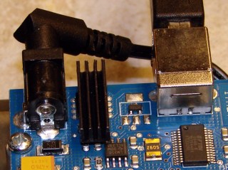 Arduino Mega regulator with heatsink