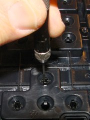 Pin punch in keycap stem