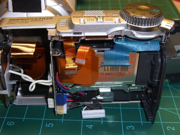 cimg5555 - DSC-F717 Memory Stick socket - exposed DSC-F717 Memory Stick socket - exposed