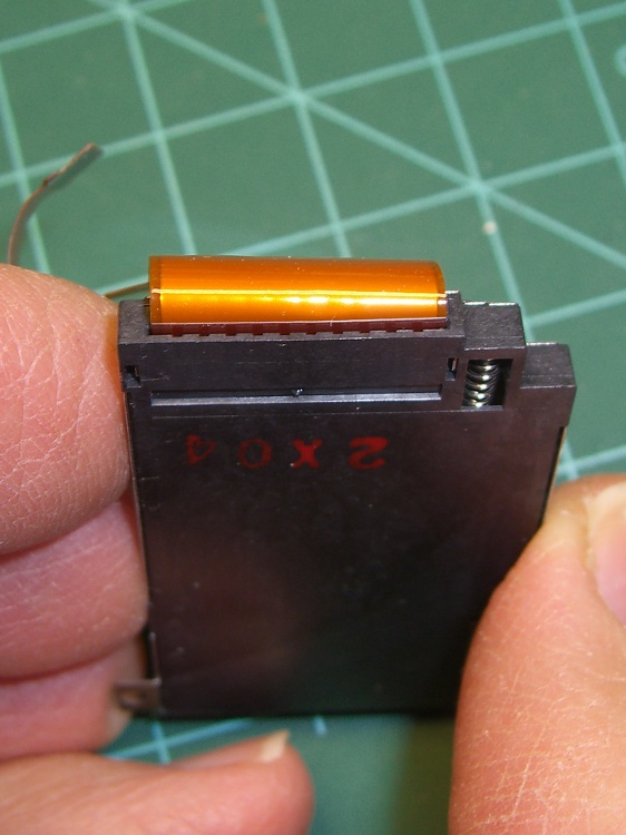 DSC-F717 Memory Stick socket - cable entry