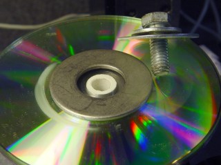 CD adapter bushing in place