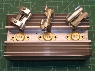 dsc06259 - Heatsink with TO-3 transistors Heatsink with TO-3 transistors