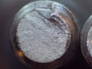 cimg5587 - Fractured screw - tail Fractured screw - tail