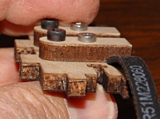 Modified belt clamp in place