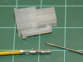 Dismantled video power connector