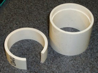 PVC insert sizing