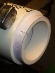 Skinning down to the insert